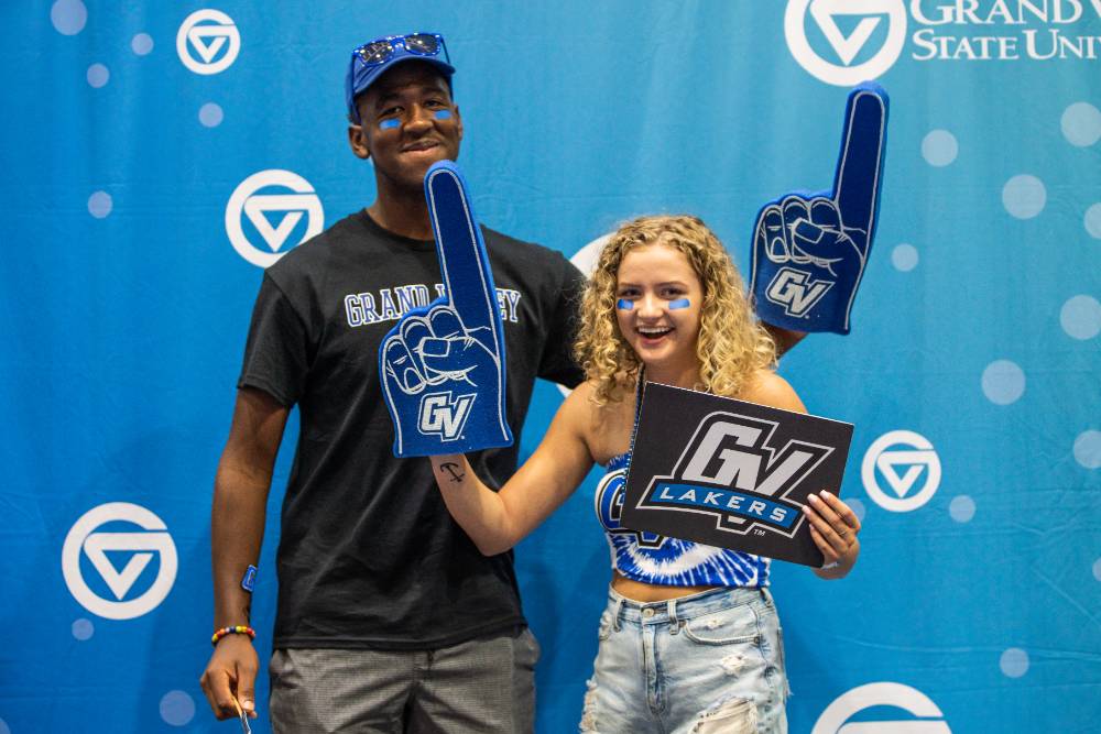 Foam fingers for the Grand Valley Lakers